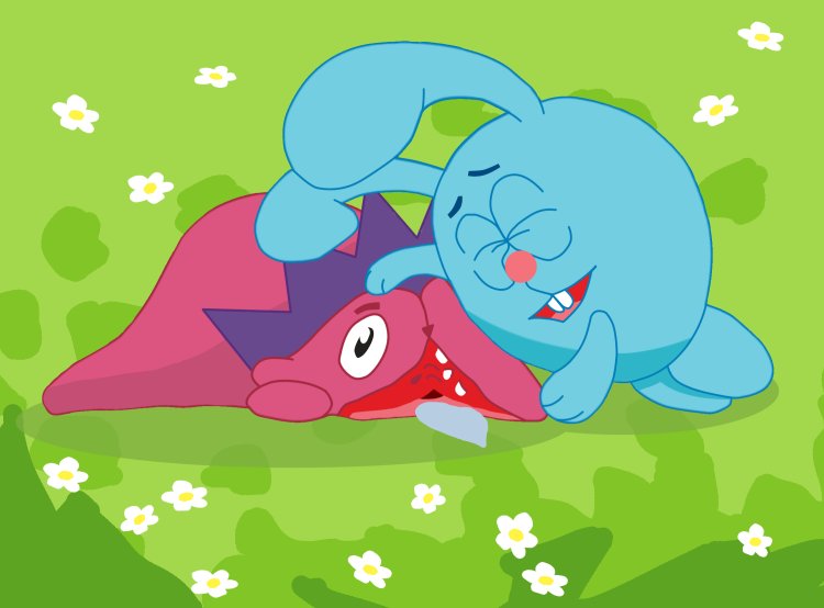 Смешарики крош и ежик