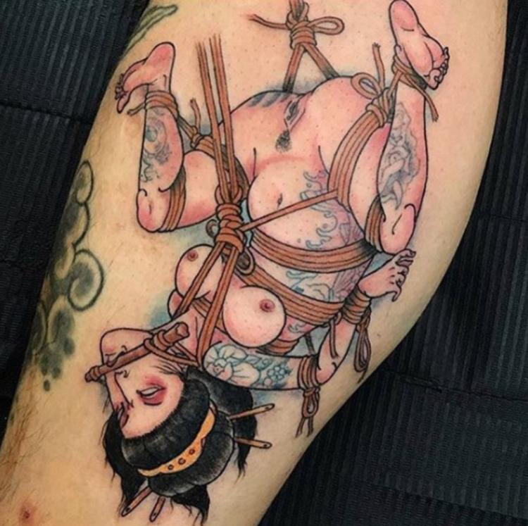 Эротические тату кальмар