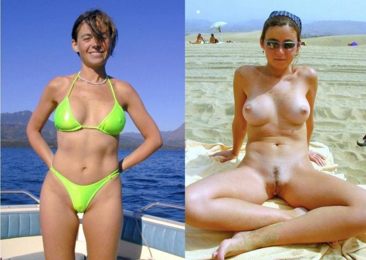 Жена без купальника голая