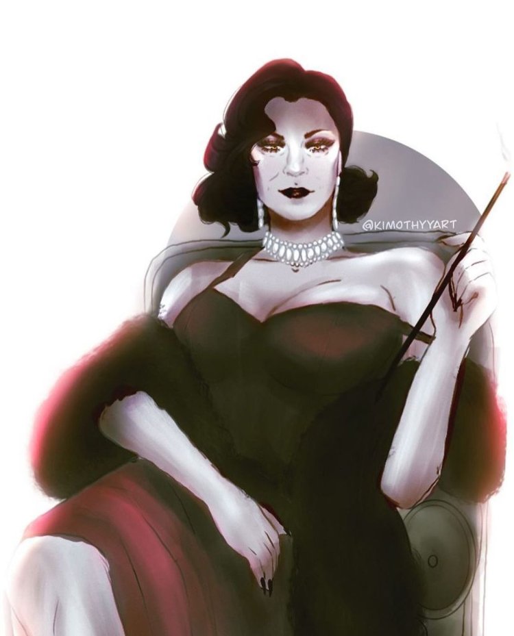 Леди Димитреску голая 3d