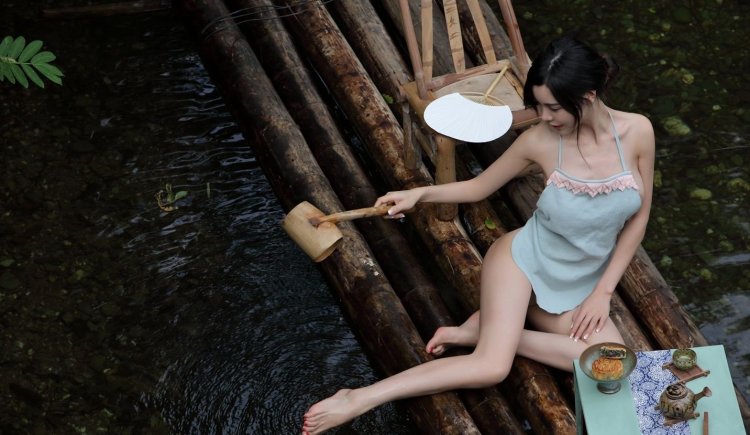 Японская деревня девушка