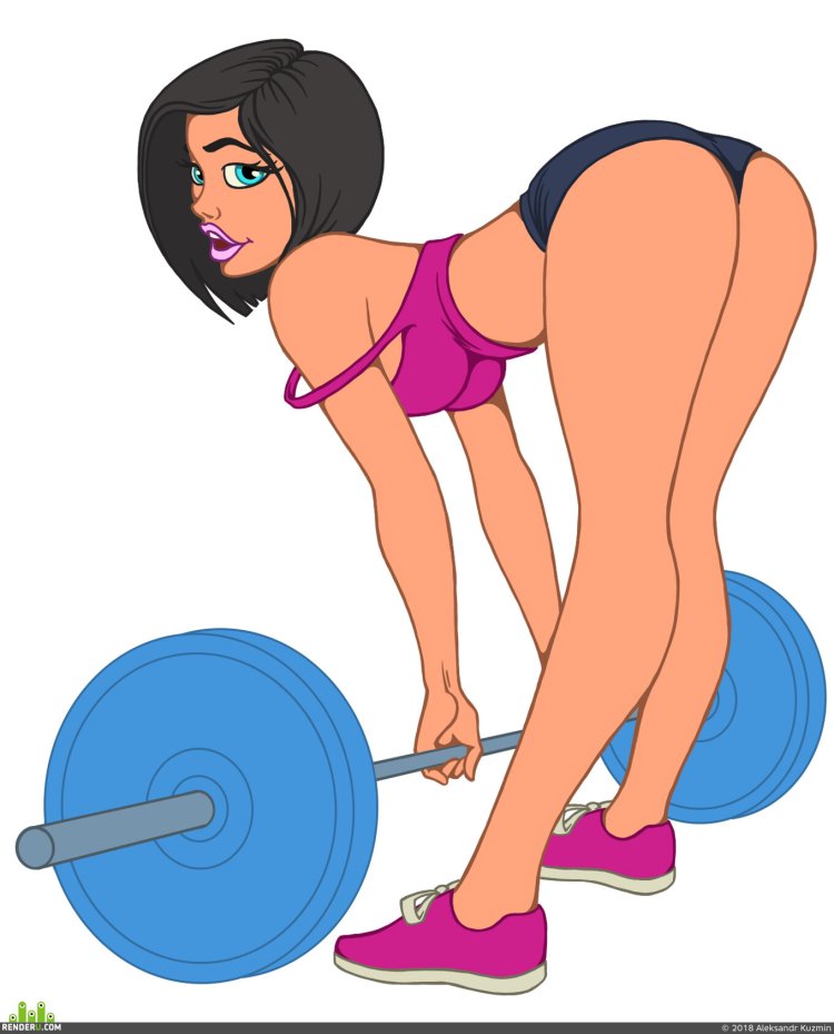 Красивые девушки в зале