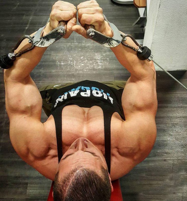 Накаченные грудные мышцы