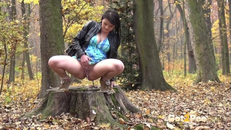 Голые женщины какают в лесу