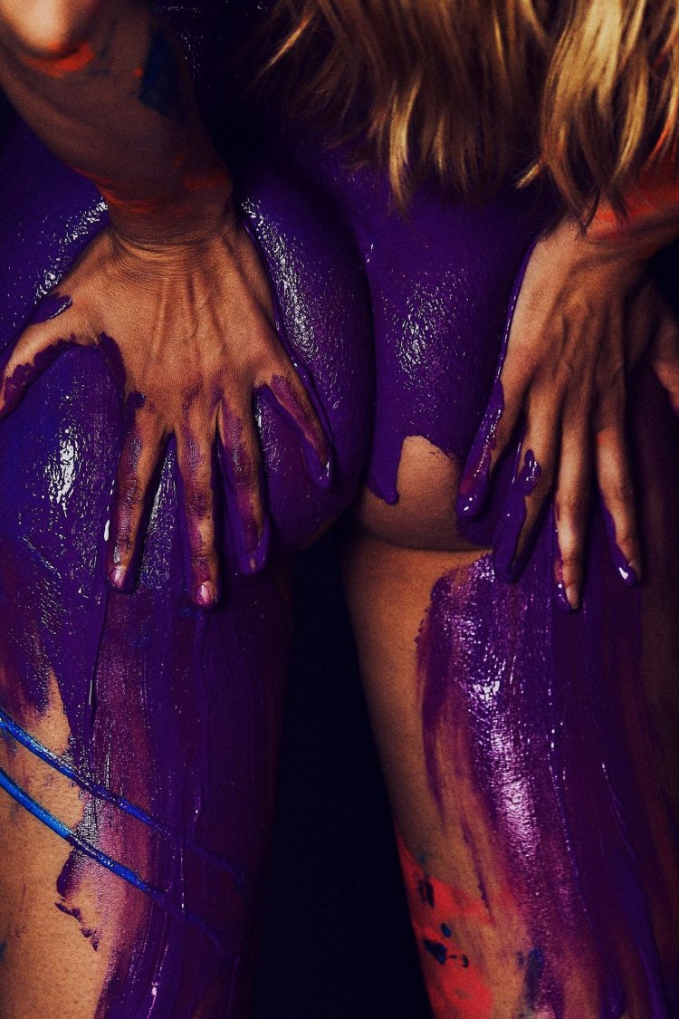 Девушка в краске (75 фото) - Порно фото голых девушек