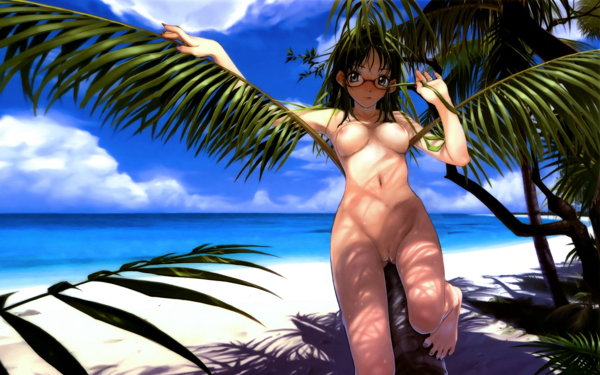 Порно аниме на пляже фото 2