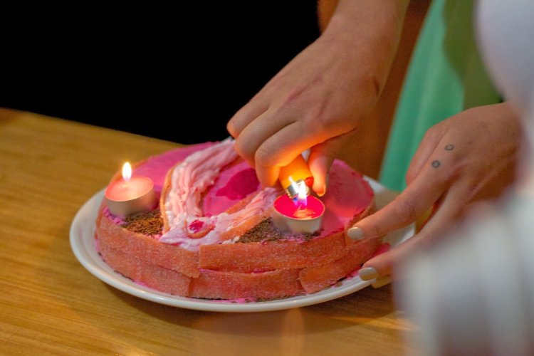 Торт в виде женской вагины