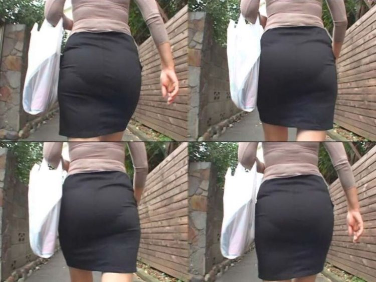 Большие попы в коротких платьях