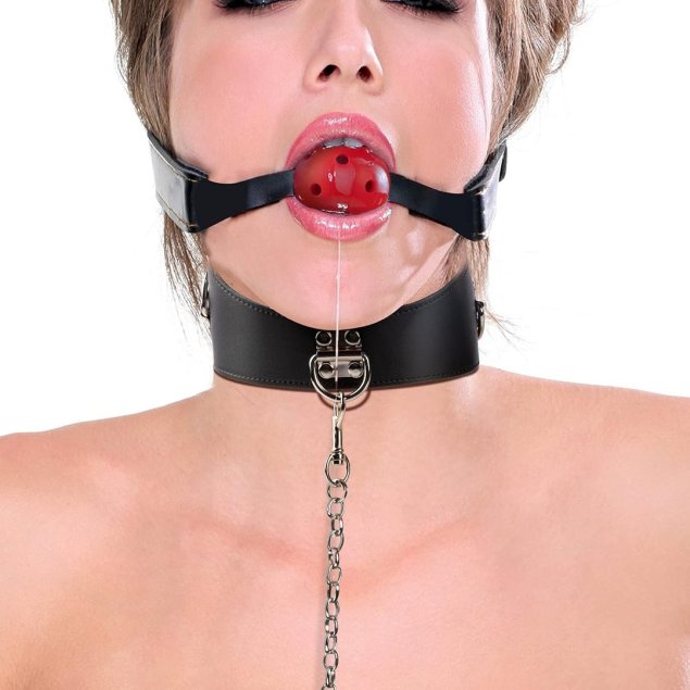 Чокер кожаный