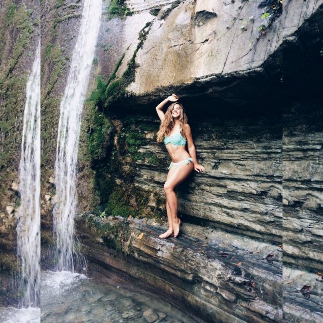 Водопад бзогу сочи