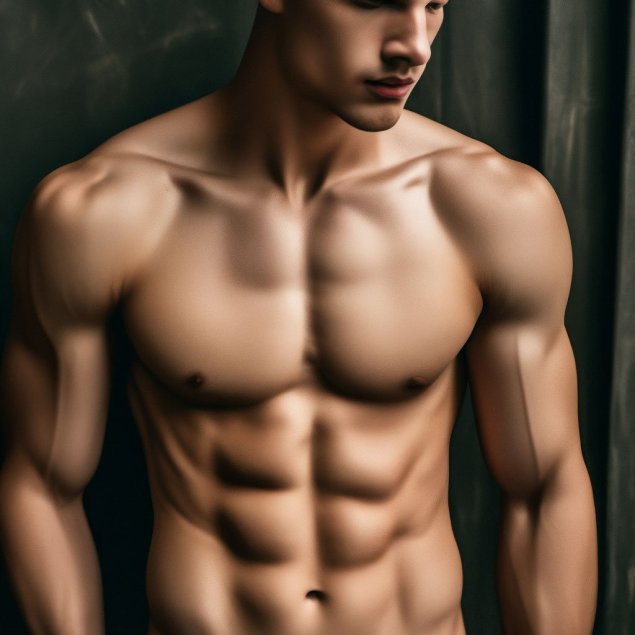 Накачанный мужской торс