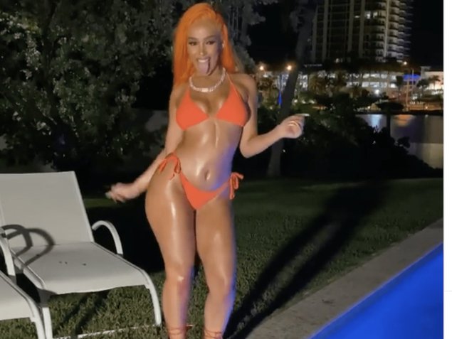 Доджа певица в купальнике