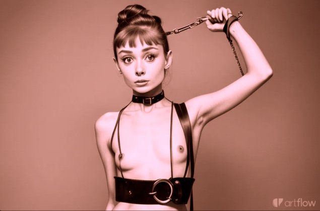 Девушка в ошейнике с пов