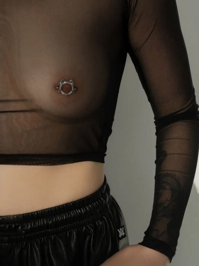 Сетчатый топ