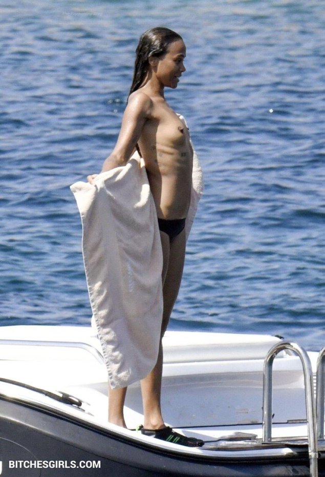 Зои салдана на яхте