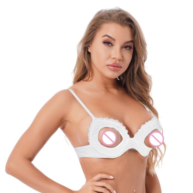 Лифчик с открытыми сосками частное