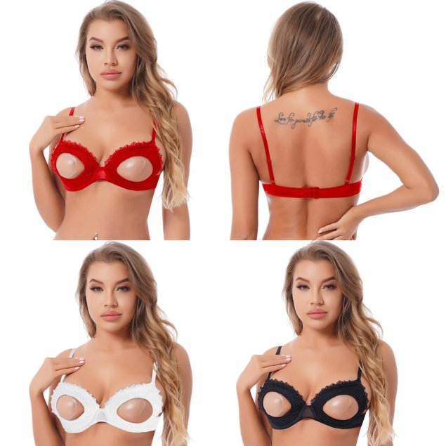Lace open Cup Underwire Shelf Bra