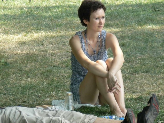 Женщины засветились на даче