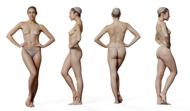 Голые женщины в полный рост