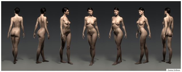 Голое женское тело референс