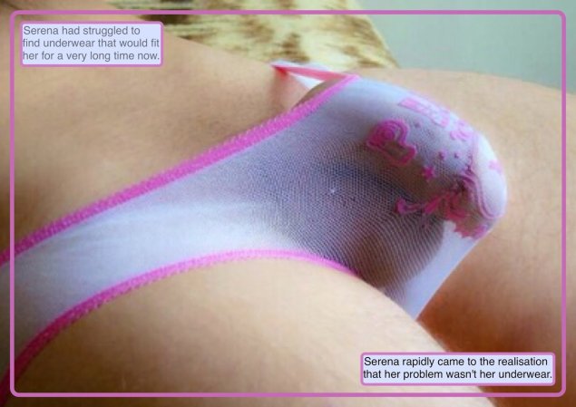 Прозрачные мокрые трусики