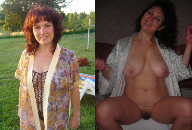 Взрослые бабы в одежде и без