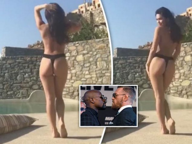 Жена МАКГРЕГОРА В купальнике без фотошопа