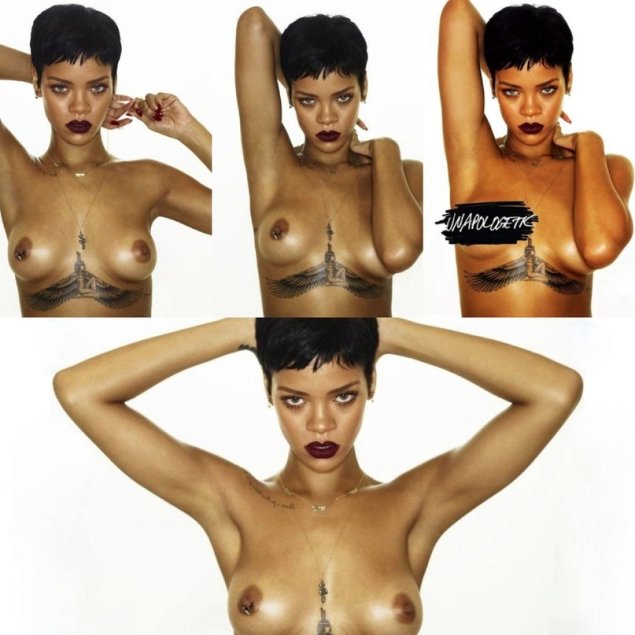 Голые знаменитости рианна