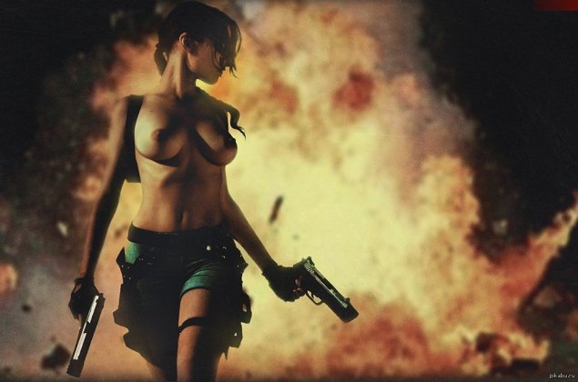 Эротические девушки с оружием