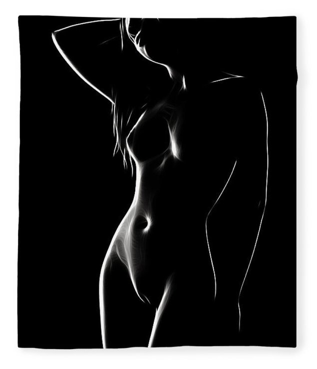 Эротичный женский силуэт