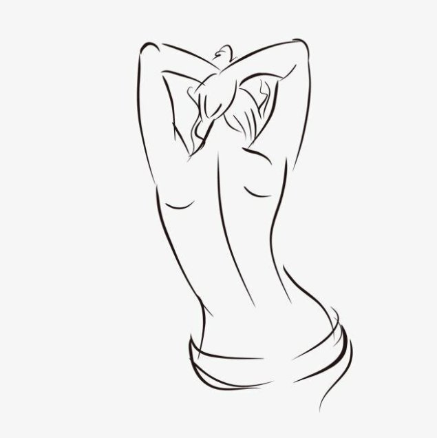 Очертания женской фигуры