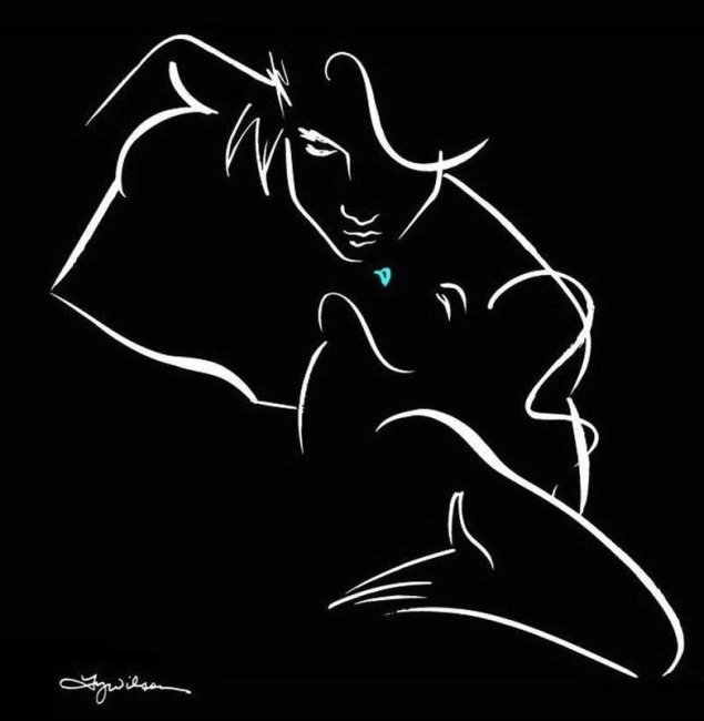 Силуэты влюбленных