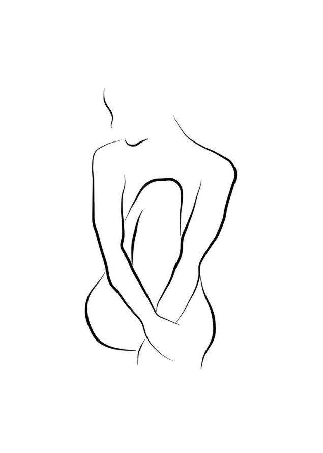 Силуэт женского тела