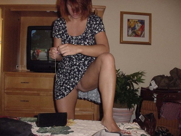 В халате без трусов частное