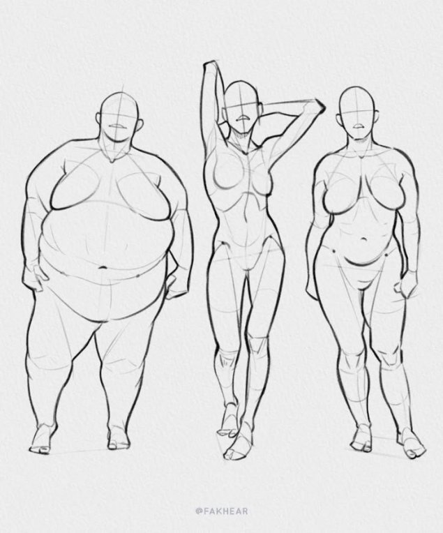 Референсы фигуры человека