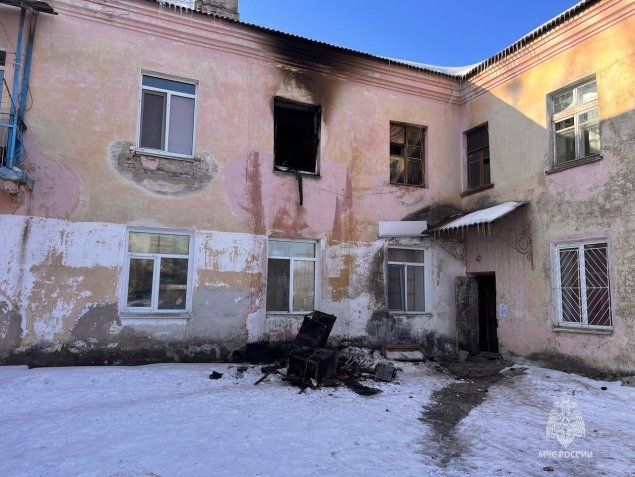 Пожар в многоквартирном доме