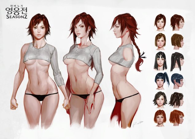 Персонаж с разных ракурсов