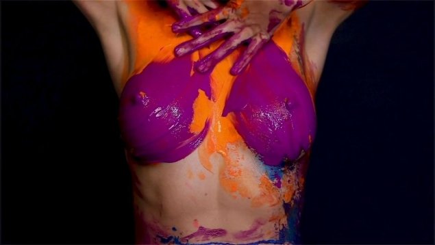 Фотосессия ню в краске