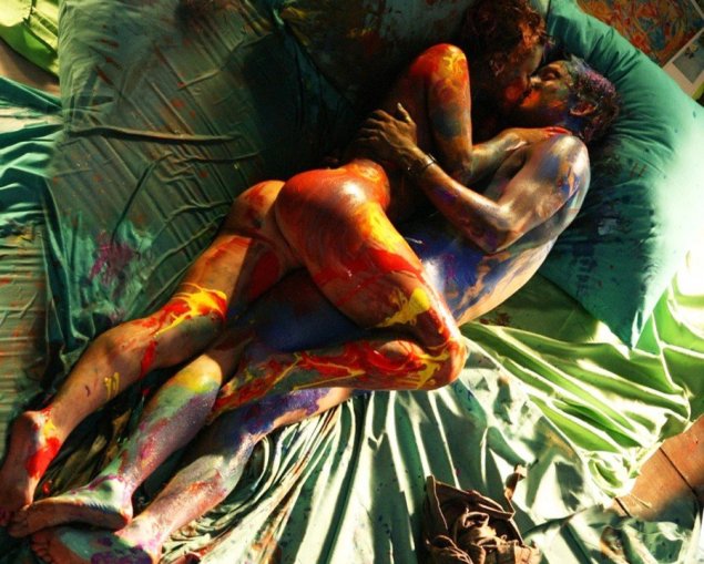 Анна Старшенбаум голая в краске