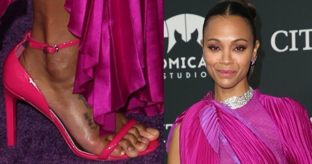 Зои салдана feet