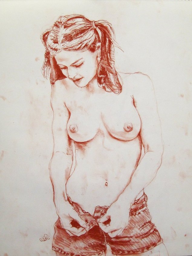 Рисование женской обнаженки