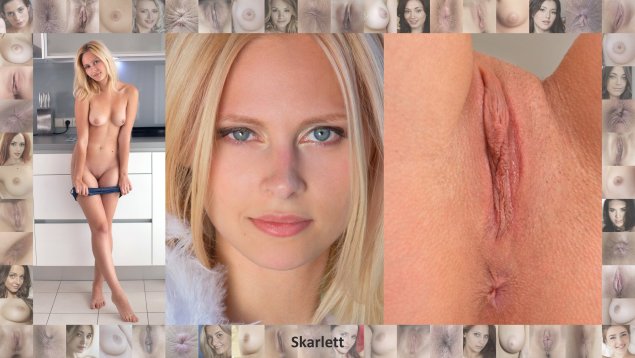 Лицо и вагина кастинг блондинки