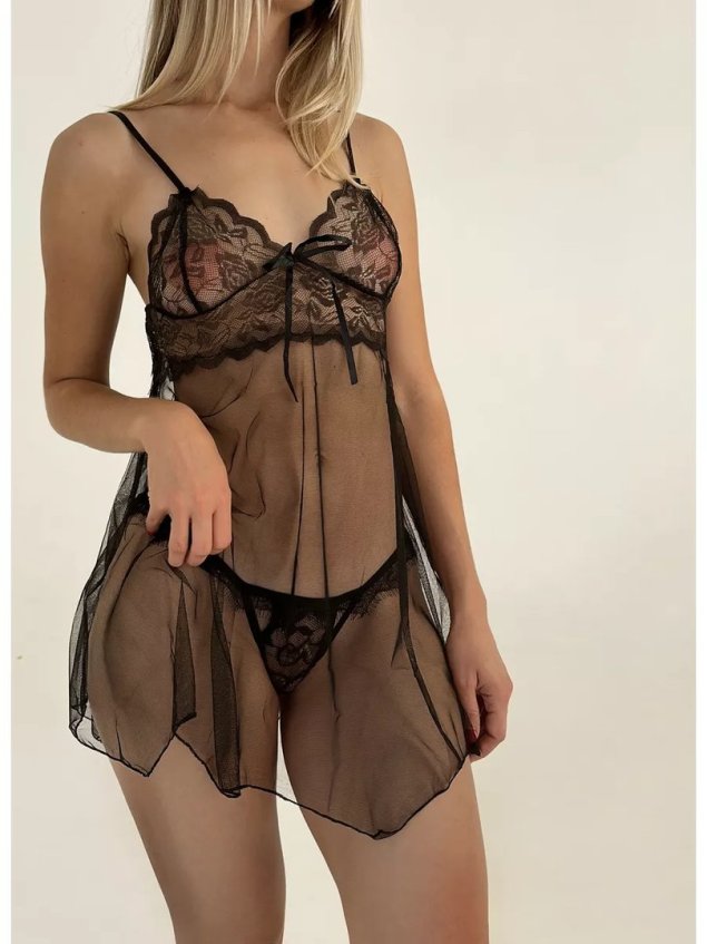 Блузка Беби долл с рукавами