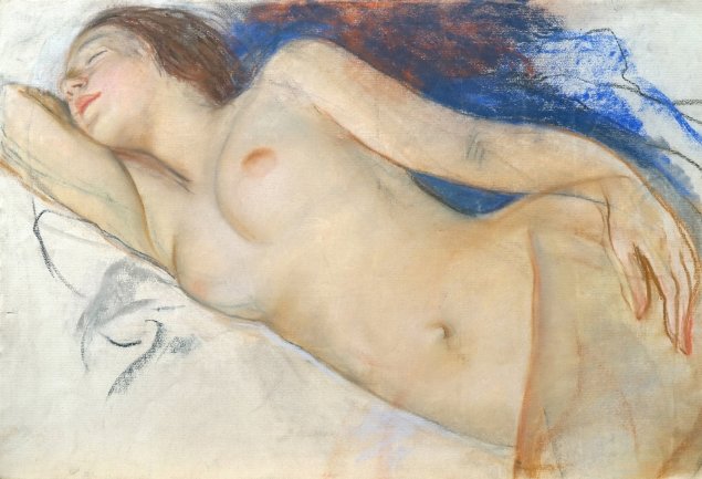 Зинаида серебрякова спящая девочка