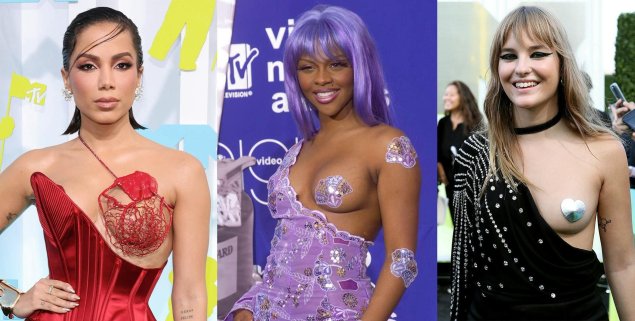 Современная мода на оголённую грудь