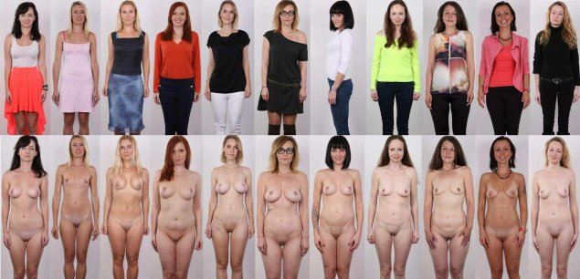 Одетые раздетые девушки