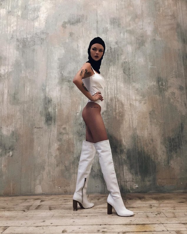 Ботфорты белые