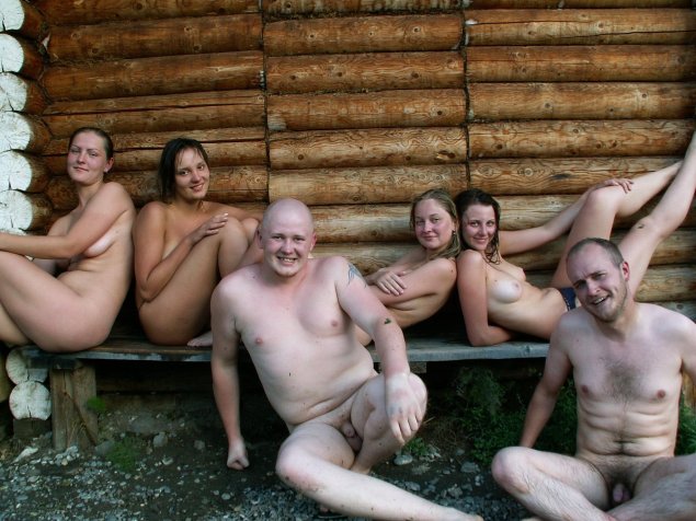Голые русские семьи в бане