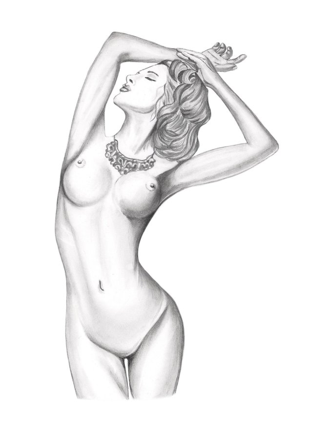 Рисунки карандашом голые