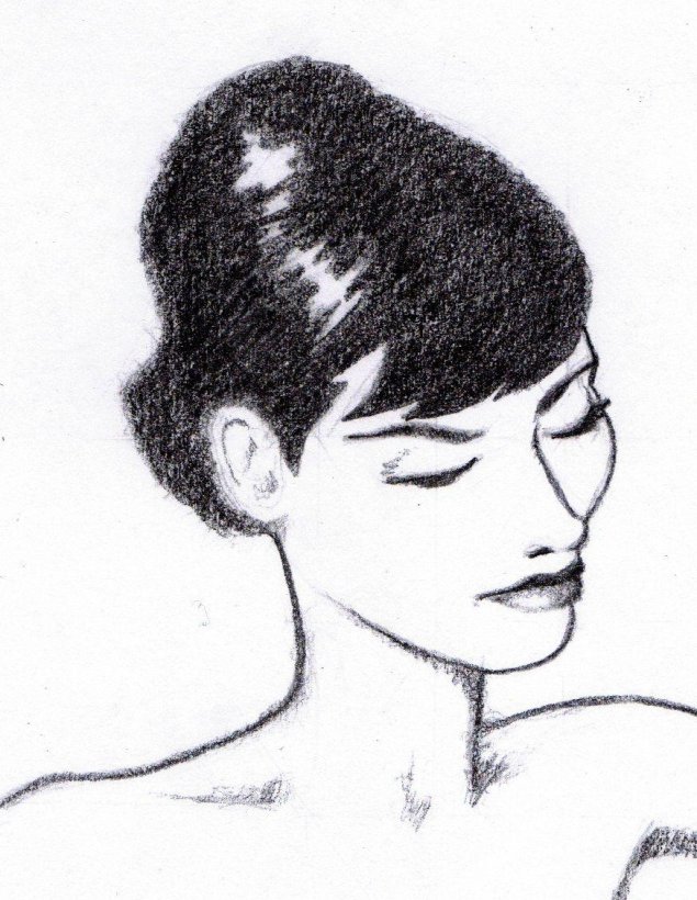 Одри хепберн рисунок